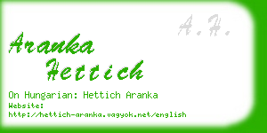 aranka hettich business card